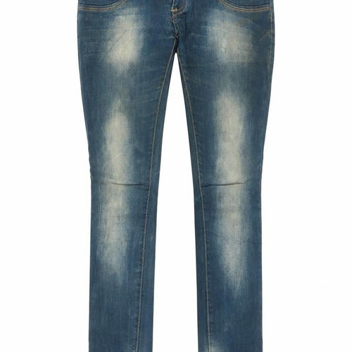Preworn Womens Blue  Denim Straight Jeans Size M L31 in