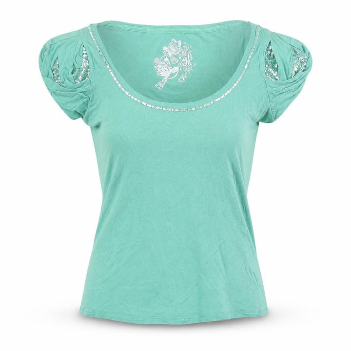 Debenhams Womens Green Basic Blouse Size 8