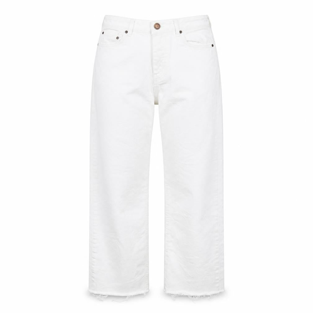 Pulz Womens White   Straight Jeans Size 30 in L30 in