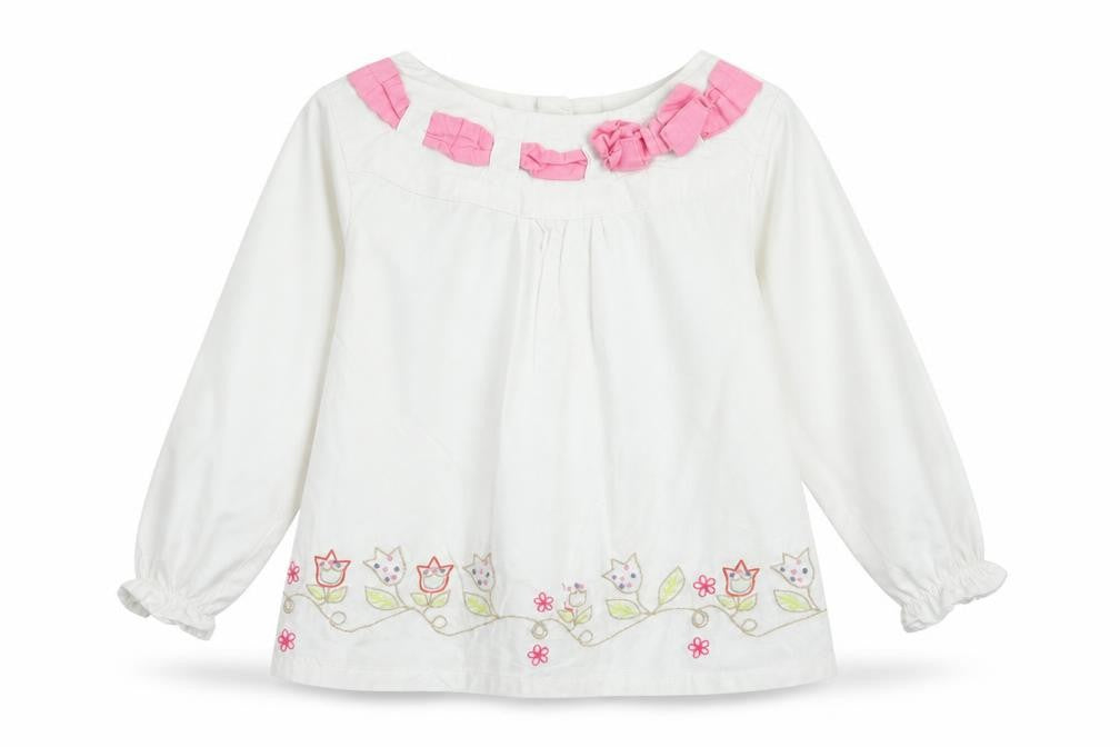 e-vie angel Girls White   Basic T-Shirt Size 2-3 Years