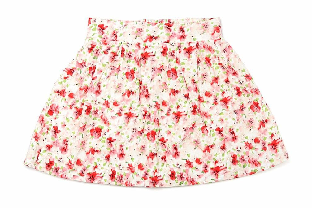 The Style Womens Pink Floral  Flare Skirt Size S