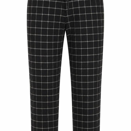New Loon Mens Black Check  Trousers  Size 30 in L26 in