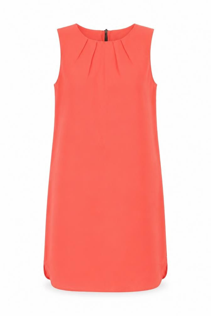 Front view of Topshop women’s orange mini, size UK 10