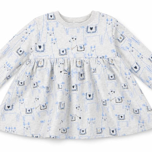 Marks and Spencer Girls Grey Geometric  A-Line  Size 3-6 Months