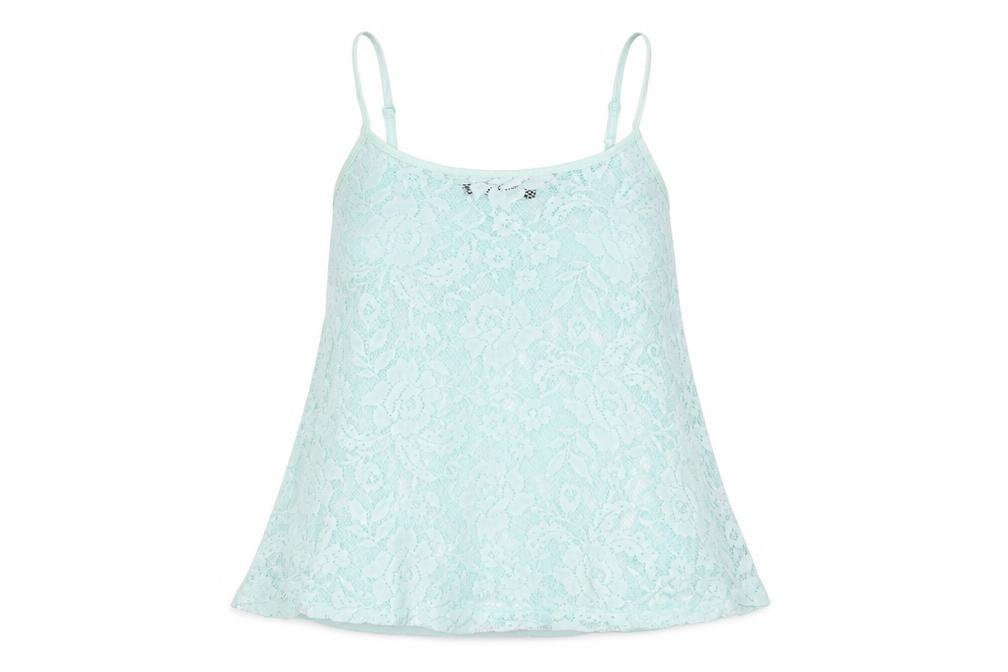 Front view of Primark women’s blue basic t-shirt, size UK 8