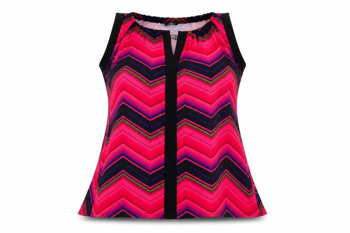 Roman Womens Pink Argyle/Diamond Basic T-Shirt Size 14