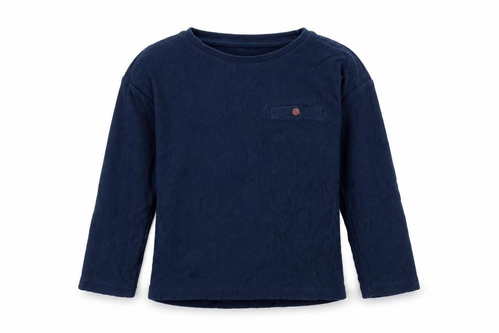 Front view of Next girls’ blue basic t-shirt, size 3-4, years