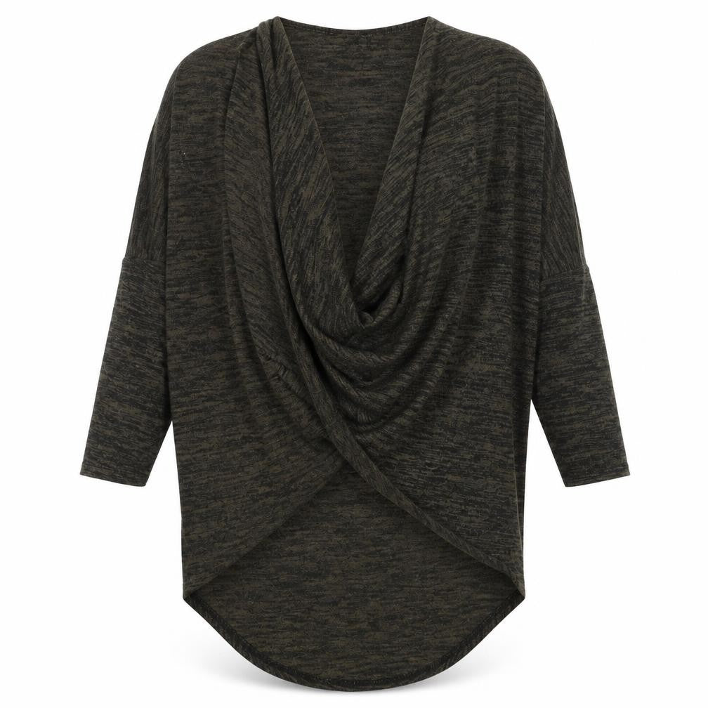 Front view of Missi women’s green jumper, size UK 8