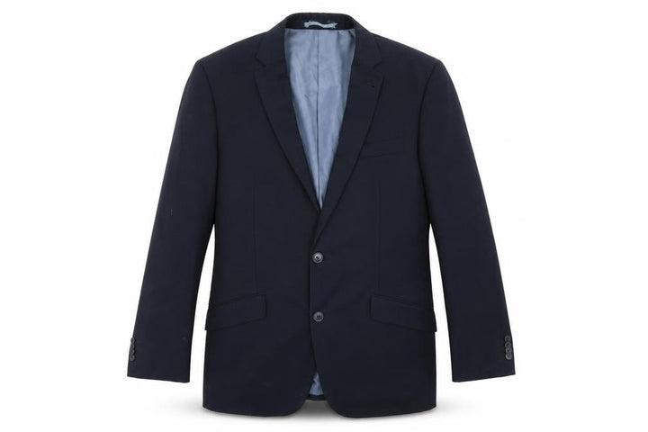 F&F Mens Blue Striped Rayon Jacket Suit Jacket Size 42