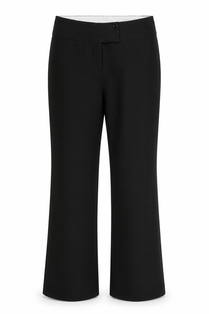 Preworn Womens Black  Rayon Dress Pants Trousers Size 10 L28 in