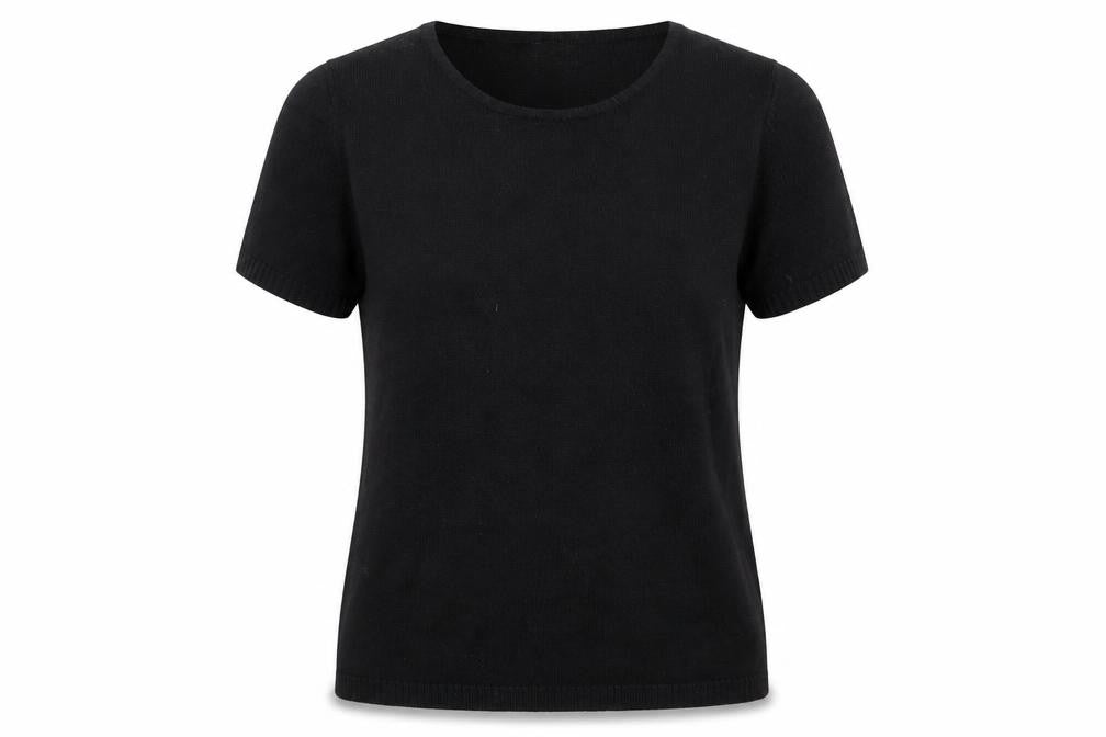 Front view of Papaya women’s black knit jumper, size UK 8