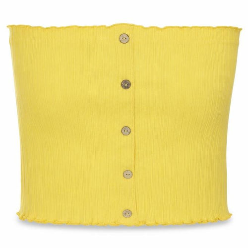 New Look  Womens Yellow   Cropped T-Shirt Size S