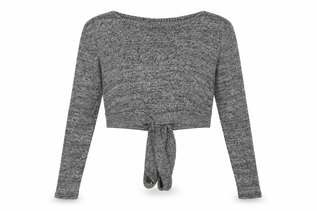 Front view of H&M women’s grey jumper, size S