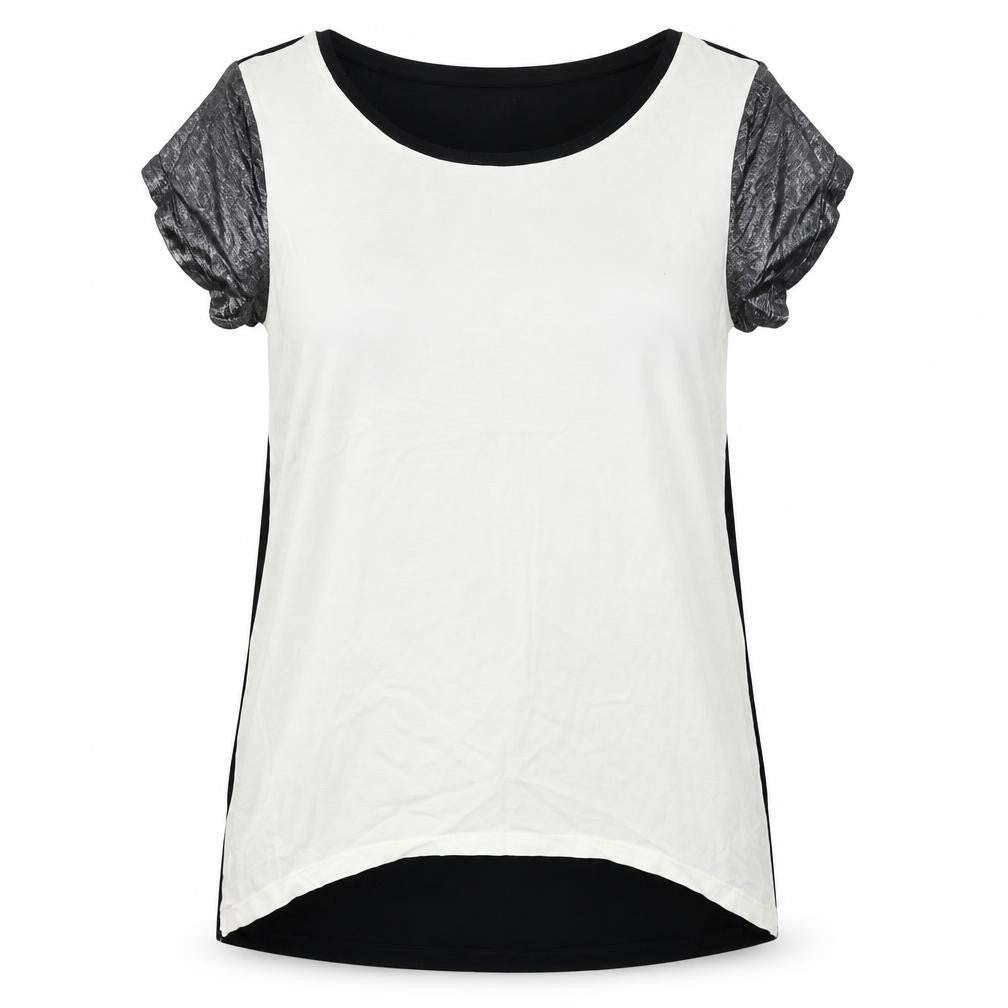 Front view of Next women’s ivory basic blouse, size UK 16