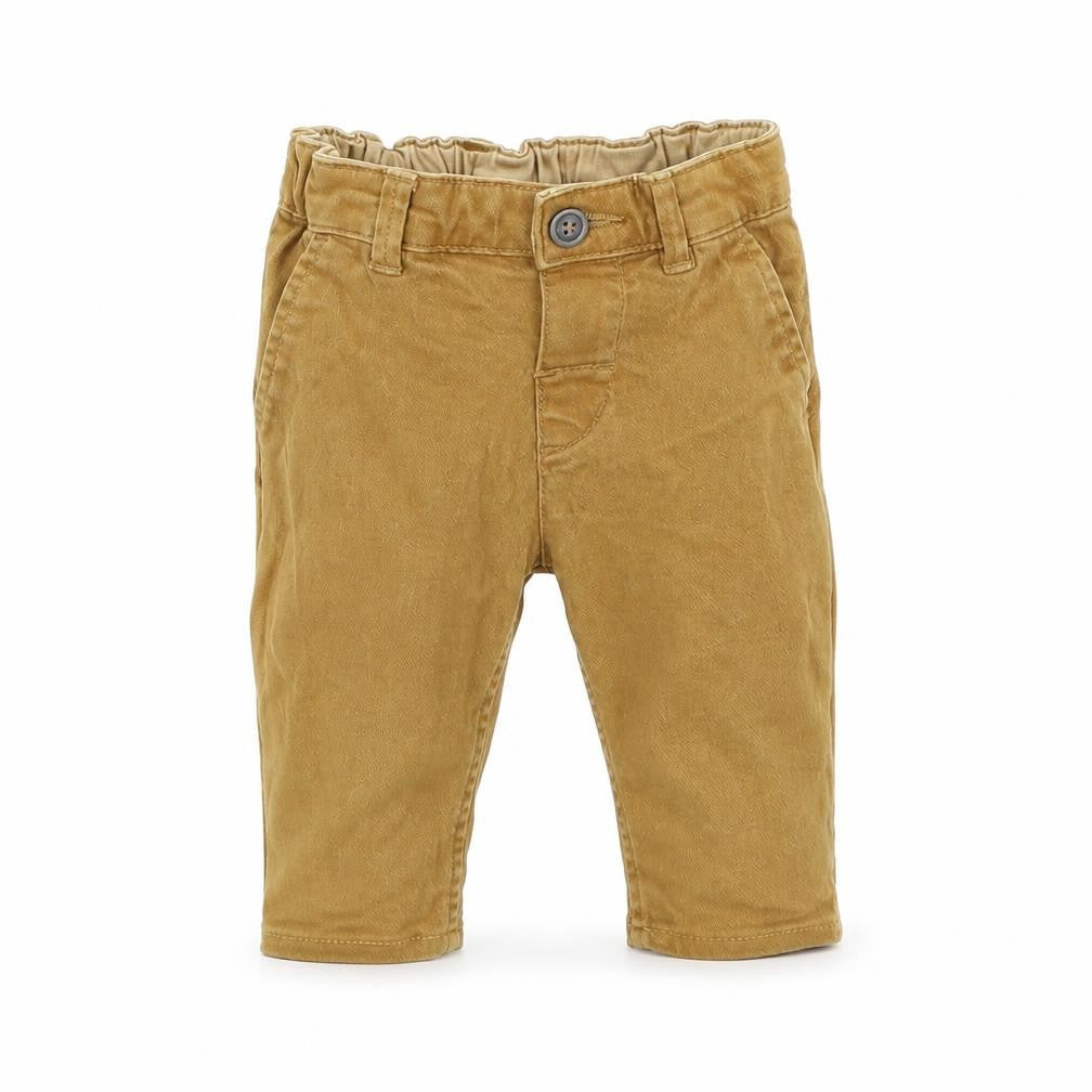Front view of H&M Beige Jogger Trousers, size 9-12, Months