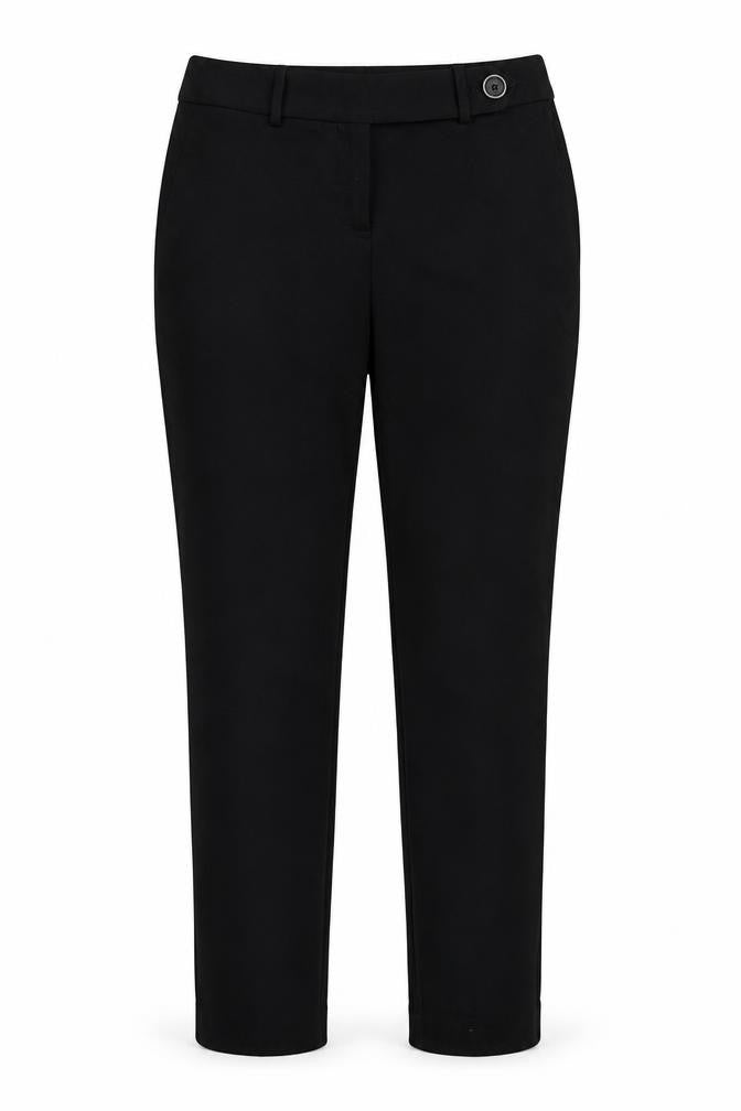 Front view of Next women’s black snow pants trousers, size UK 8, 28-inch leg