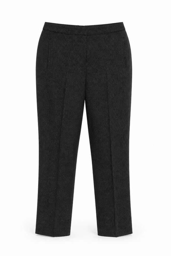 Dunnes Stores Womens Black Polka Dot  Trousers  Size 14 L27 in