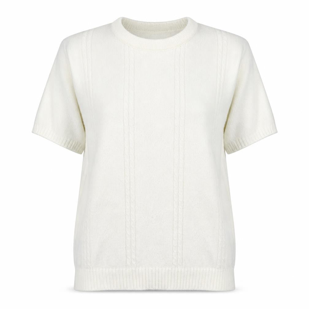 Front view of Choice women’s white jumper, size M