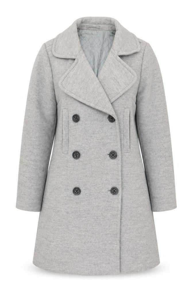 Gap Womens Grey Overcoat Coat Size 8