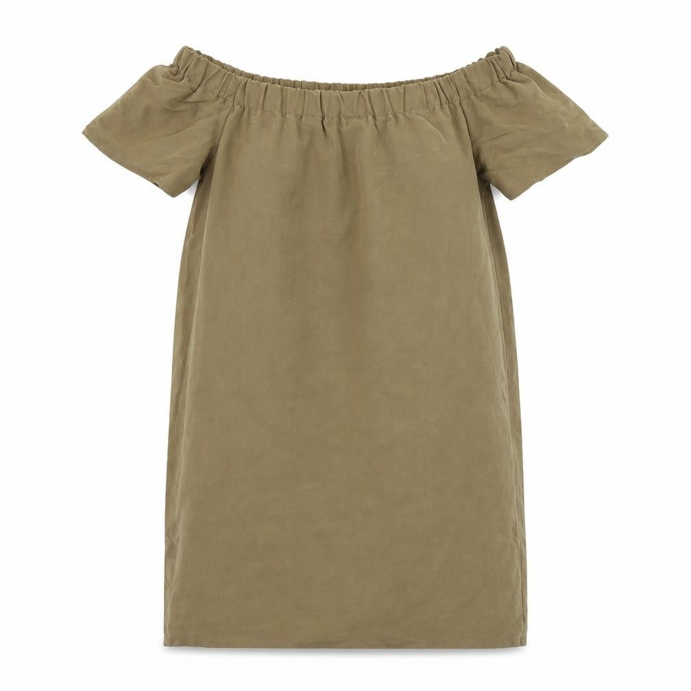 Front view of H&M women’s brown a-line, size UK 8