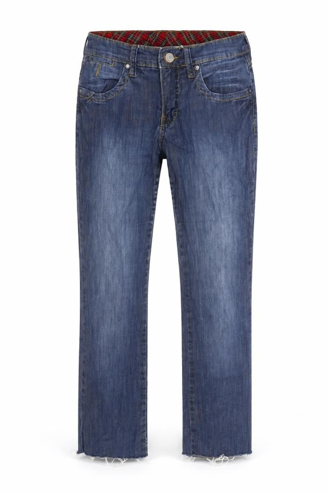 Number One Womens Blue  Denim Straight Jeans Size 30 in L27 in