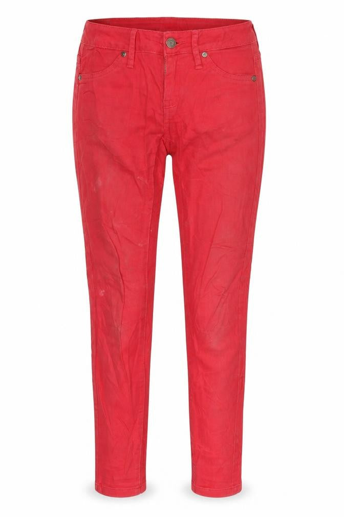Mango Womens Red  Denim Jegging Jeans Size 6 L29 in