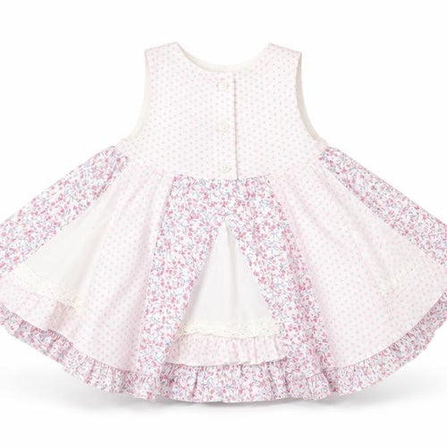 George Girls White Floral  Fit & Flare  Size 3-6 Months