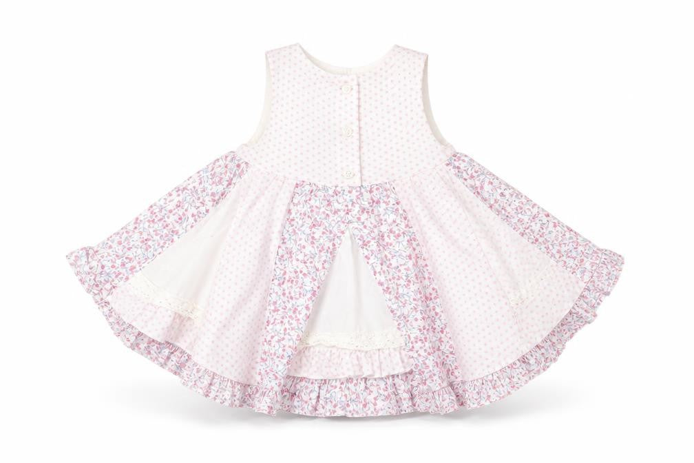 George Girls White Floral  Fit & Flare  Size 3-6 Months