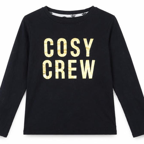 George Girls Black   Top Pyjama Top Size 12 Years  - cosy