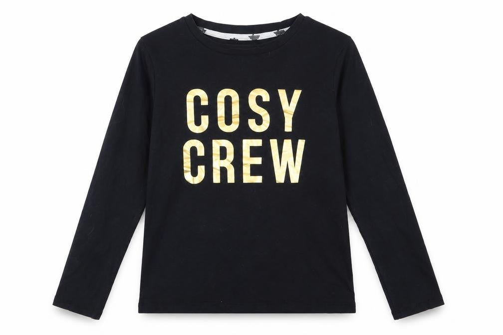 George Girls Black   Top Pyjama Top Size 12 Years  - cosy