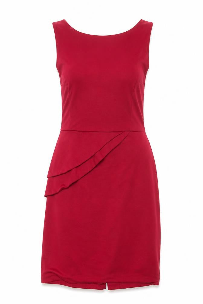 Front view of George women’s pink a-line, size UK 14
