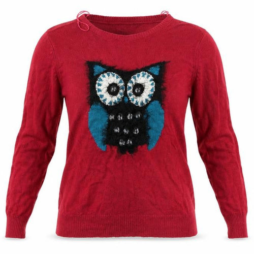 Preworn Womens Red Animal Print  Pullover Jumper Size S  - Christmas Jumper