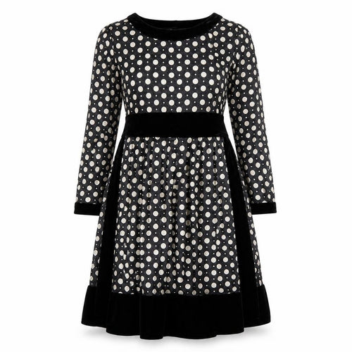 Pussycat Womens Black Polka Dot  Jumper Dress  Size 8