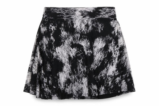 Front view of Graffic women’s black mini skirt, size S