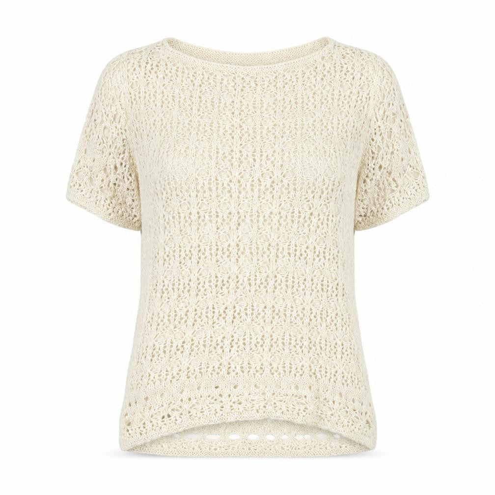 Front view of Sweater Shop women’s beige jumper, size L