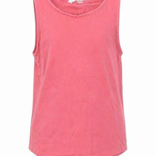 John Lewis Girls Pink   Basic Tank Size 7 Years