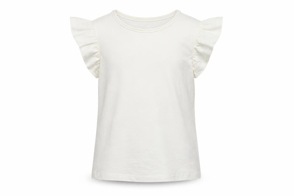 Marks and Spencer Girls White   Basic T-Shirt Size 6-7 Years