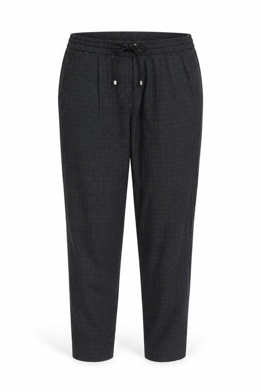 Front view of Next women’s black trousers, size UK 10, 25-inch leg