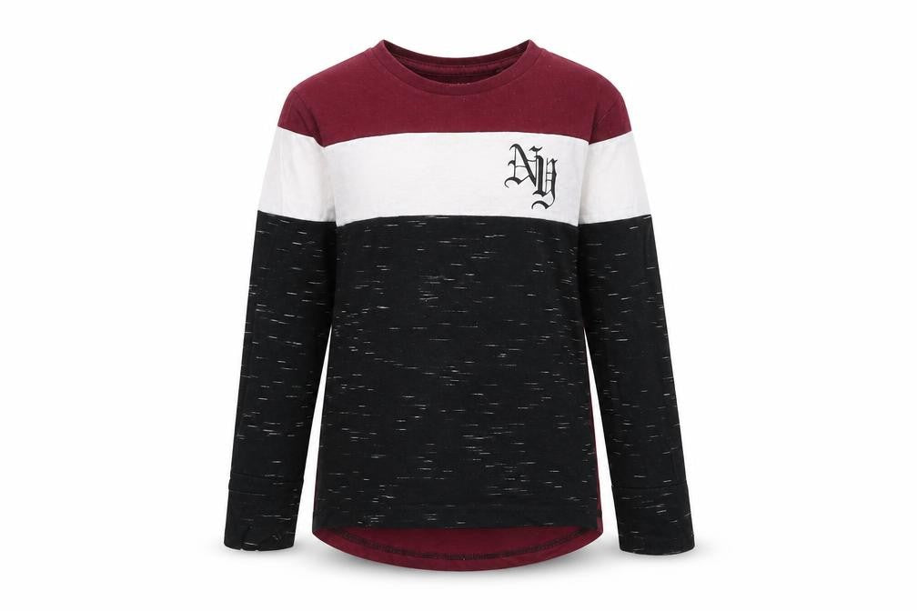 Front view of Primark girls’ red basic t-shirt, size 5-6, years