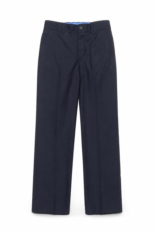 Front view of Next girls’ blue dress pants trousers, size 12, years
