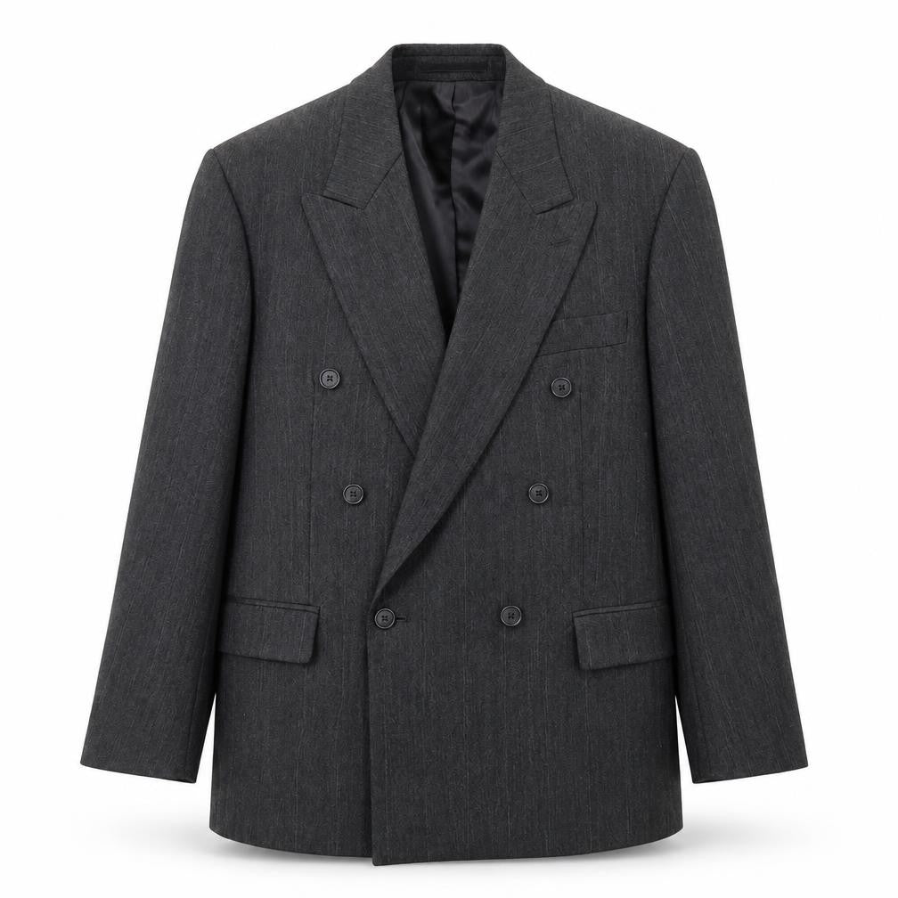 Front view of C&A men’s grey jacket blazer, size M