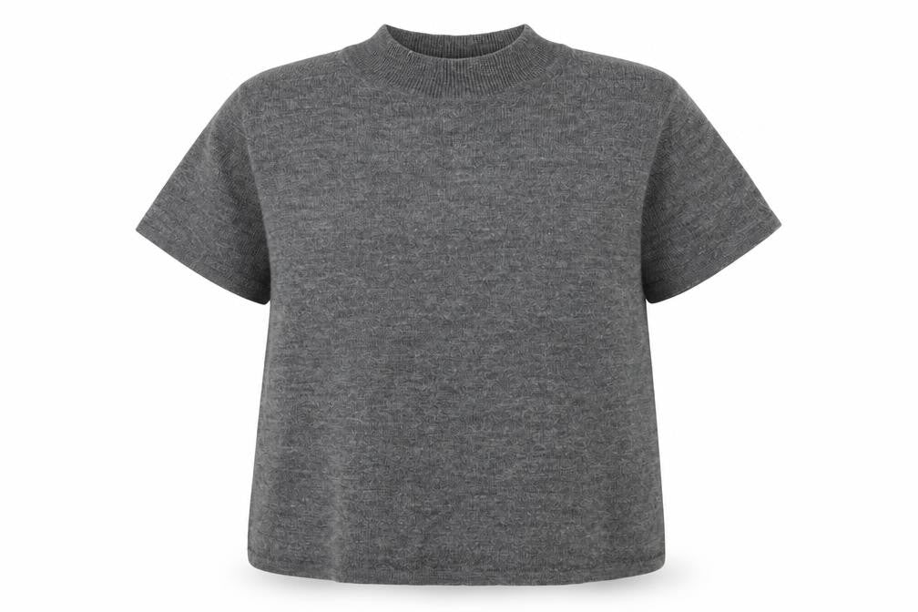 Front view of M women’s grey jumper, size UK 14