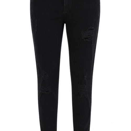 V Womens Black  Denim Skinny Jeans Size 14 L28 in