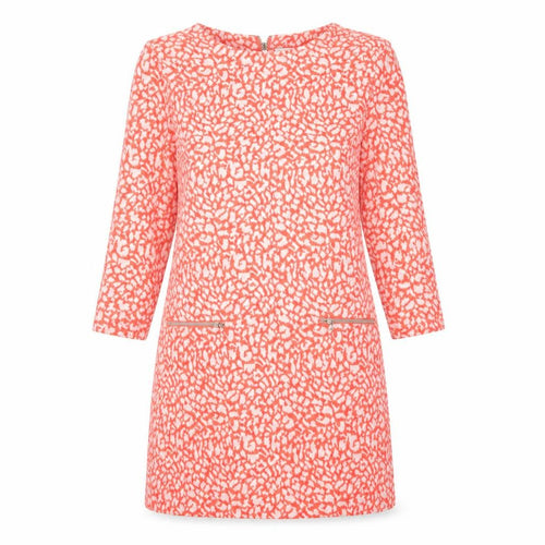Marilyn&John Womens Orange Animal Print  A-Line  Size M