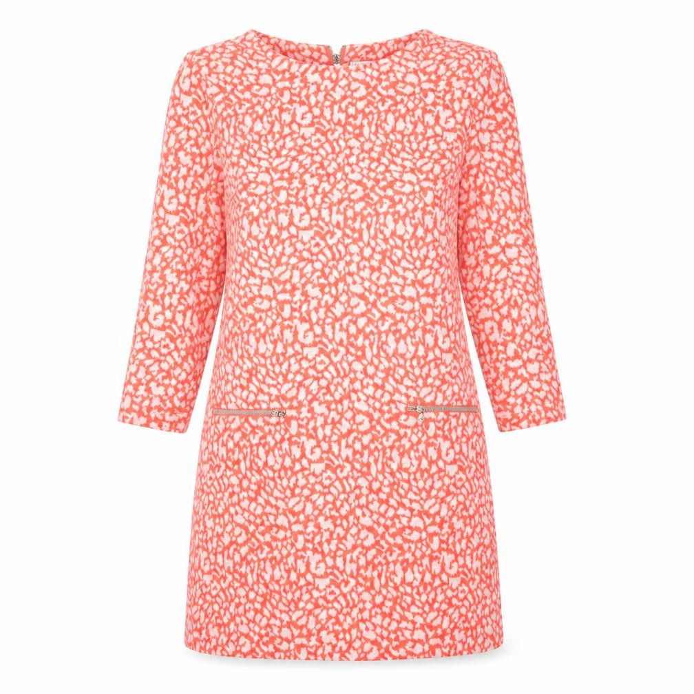 Marilyn&John Womens Orange Animal Print  A-Line  Size M