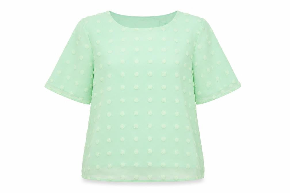 Blooming Jelly Womens Green   Basic Blouse Size M