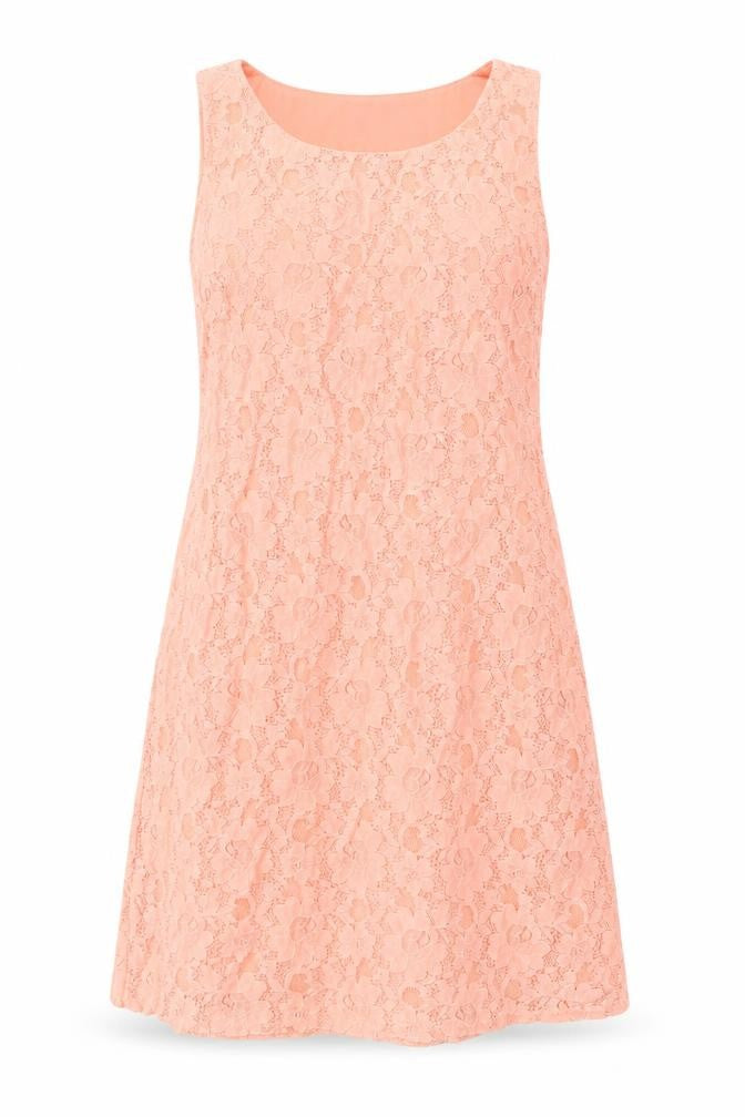 F&F Womens Pink Floral  A-Line  Size 6