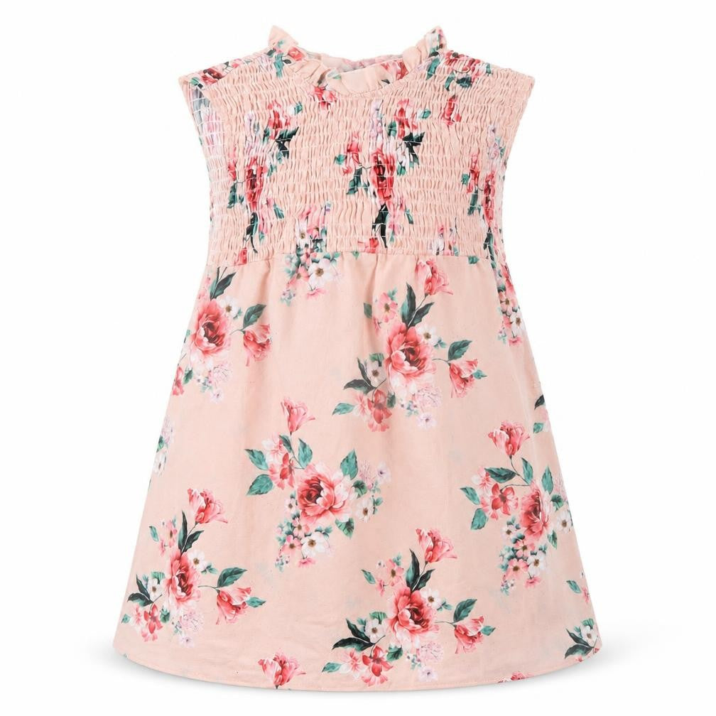 Front view of Select women’s pink floral basic blouse, size UK 8