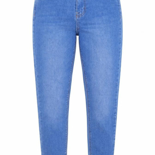 Denim Co. Womens Blue  Denim Straight Jeans Size 10 L26.5 in