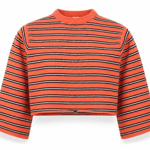 Lauren Taylor Womens Pink Striped  Pullover Jumper Size L